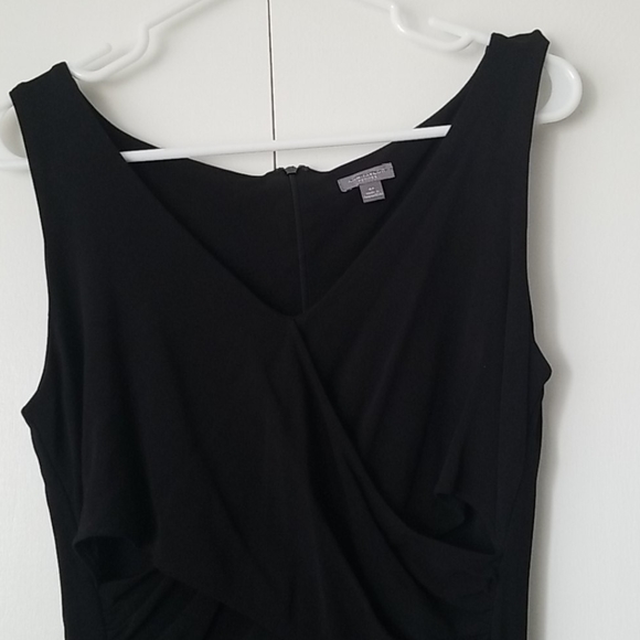 Ann Taylor Black Faux Wrap Dress 4P - Picture 2 of 4